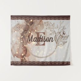 Tapiz Acuarela de mármol con acentos Purpurinas