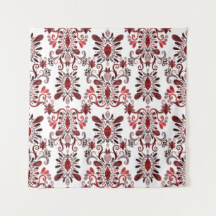 Tapiz Acuarela Ikat: Típica Étnica Sin Marea.