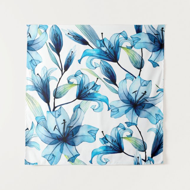 Tapiz acuarela patrón transparente (Anverso)