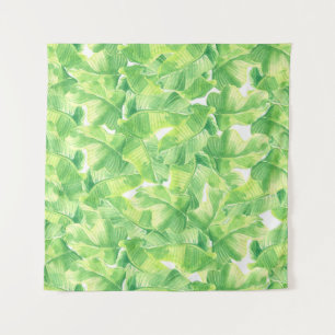 Tapiz Acuarela sin mar con hojas exóticas