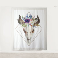 Acuarelas de boho de tallo de buey de soñador geom