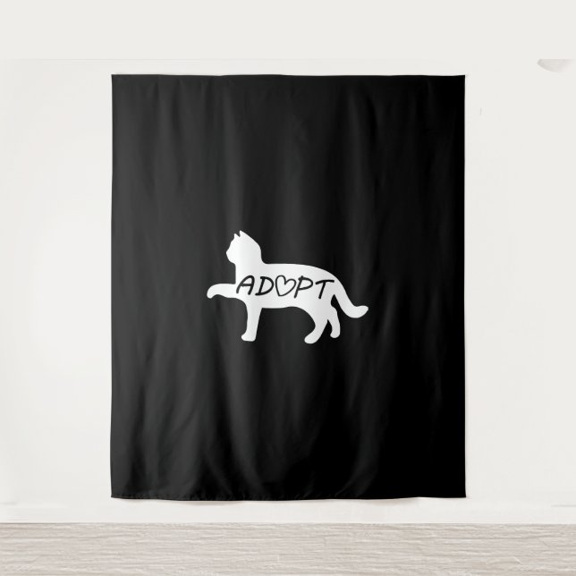 Tapiz Adoptar gato (Anverso)