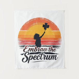 Tapiz Adoptar la conciencia sobre el autismo del espectr