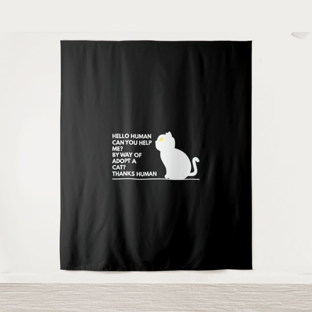 Tapiz Adoptar un gato (Anverso)