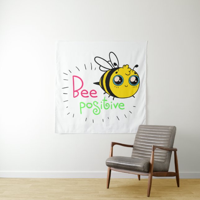 Tapiz Adorable Bee Bumble Ser Motivador Positivo (In situ)
