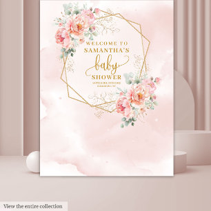 Tapiz Adorable bochorno rosa salvia baby shower cabina d