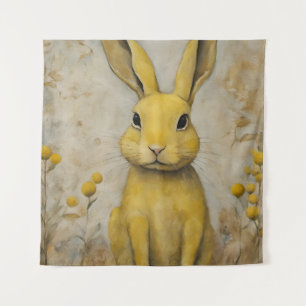 Tapiz Adorable Conejo Amarillo