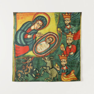 Tapiz ADORACIÓN DE MAGOS, NATIVIDAD PRIMITIVA Navidad