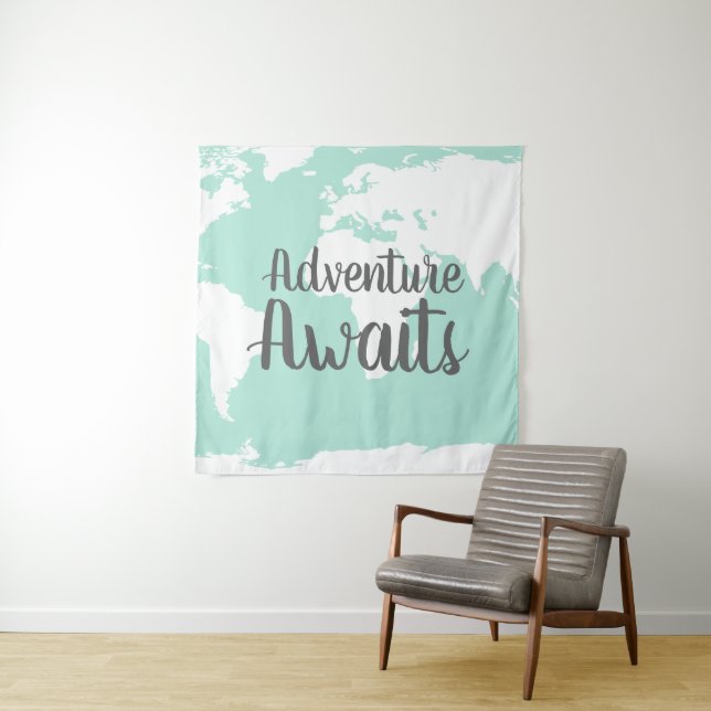Tapiz Adventure Awath World Map & Mint (In situ)