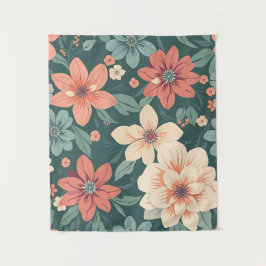 Tapiz Aesthetic Floral Design Tapestry