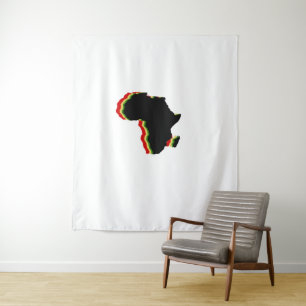 Tapiz "África" - Rojo, Oro y Verde