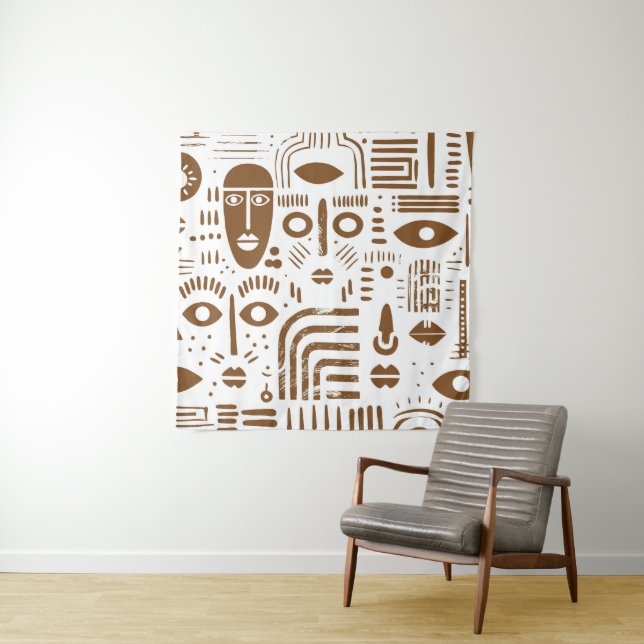Tapiz African Artwork Tapestry (In situ)