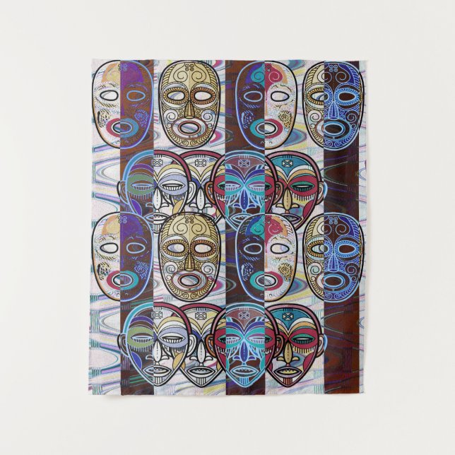 Tapiz African Masks V2 (Anverso)