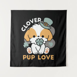 Tapiz Agarre afortunado con Clover - Regalo del Día de S