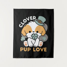 Tapiz Agarre afortunado con Clover - Regalo del Día de S