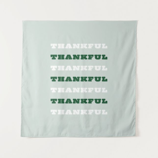 Tapiz Agradecimiento, gratitud, verde (Anverso)