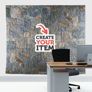 Tapiz Agrega tu logo Stone Slates Zoom Fondo Gray Rust