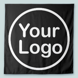 Tapiz Agrega tu propio logotipo | Fondo negro