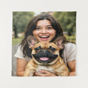 Tapiz Agregar foto de Bulldog Francés Personalizar