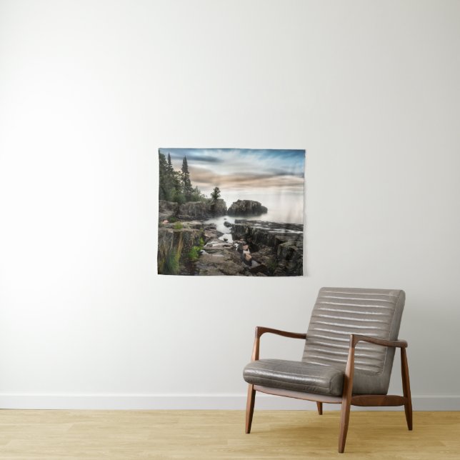 Tapiz Agua | Lago Superior Gran Marais, Minnesota (In situ (horizontal))