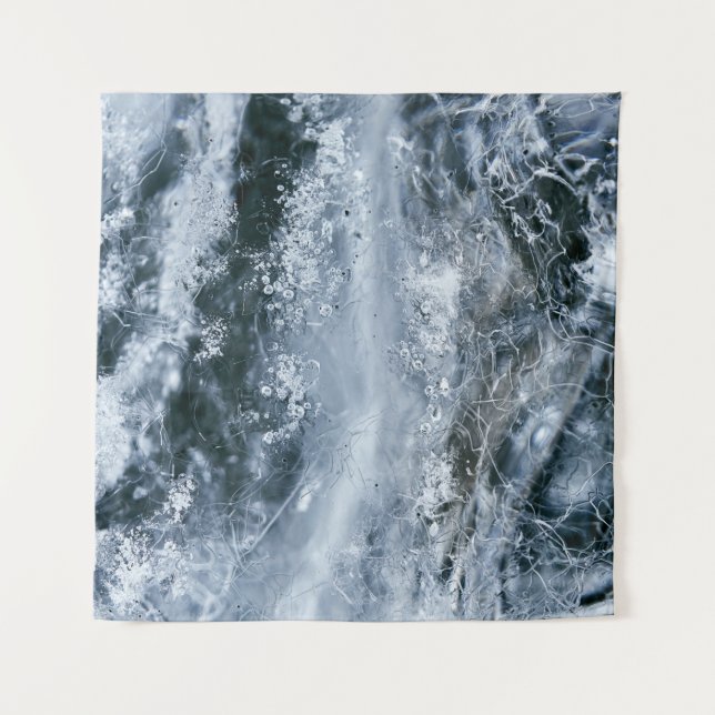 Tapiz Agua salpicada en fondo blanco (Anverso)