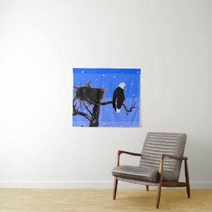 Tapiz Águila calva en invierno - Arte de vida salvaje or