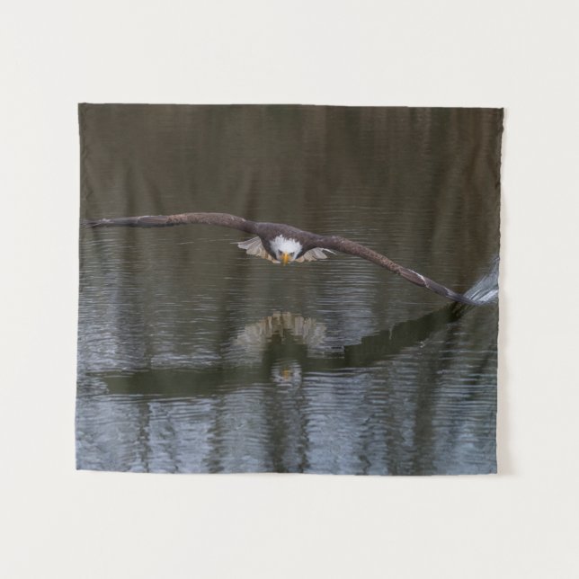 Tapiz Águila calva en vuelo (Anverso (horizontal))