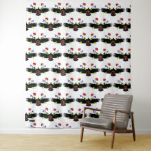 Águila con flores White Photo Back Drop