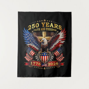 Tapiz Águila Patriótica Fe Libertad 250 Años 1776 2026