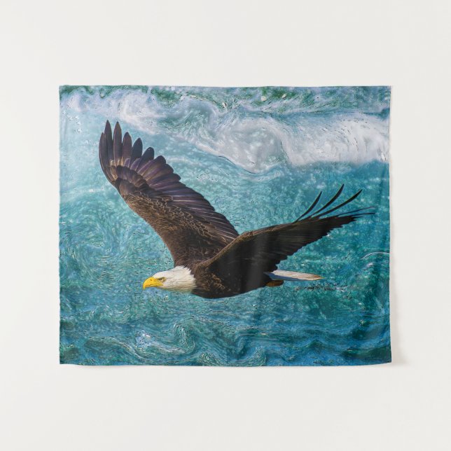 Tapiz Águila trepando sobre la tormenta (Anverso (horizontal))