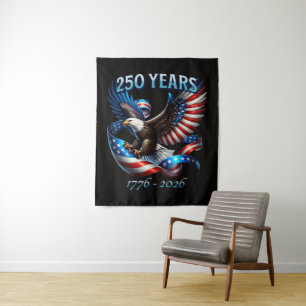 Tapiz Águila y bandera patrióticas 250 años 1776-2026