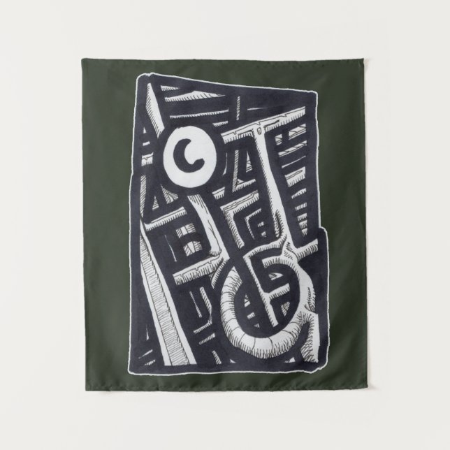 Tapiz ¿Agujero en uno? (Anverso)