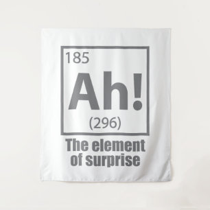 Tapiz ¡Ah! El elemento del Chiste de la química sorpresi
