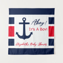 ¡Ahoy es un chico! Baby Shower naumático