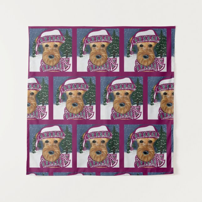 TAPIZ AIREDALE TERRIER (Anverso)