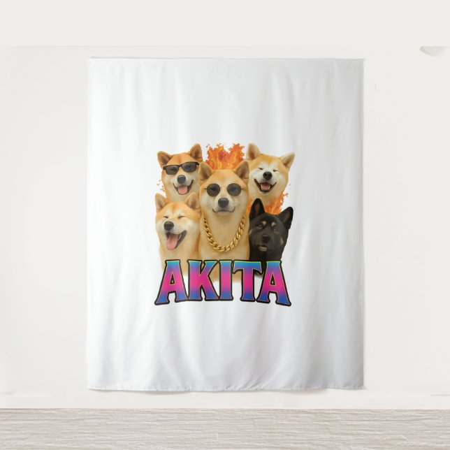 Tapiz Akita  (Anverso)