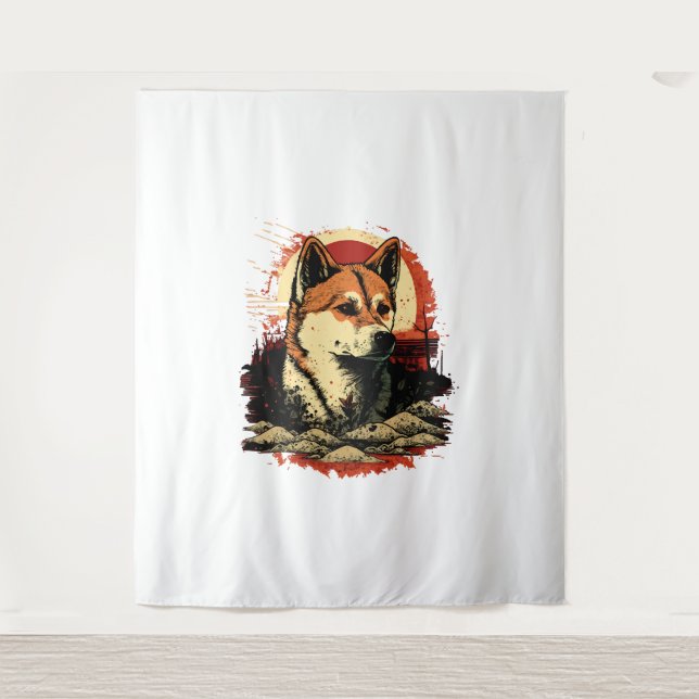 Tapiz Akita Inu Dog (Anverso)