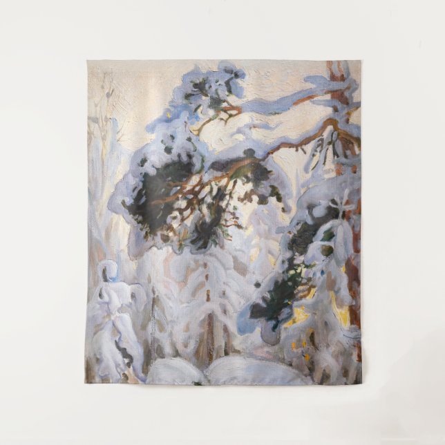 Tapiz Akseli Gallen-Kallela - Bosque en invierno (Anverso)