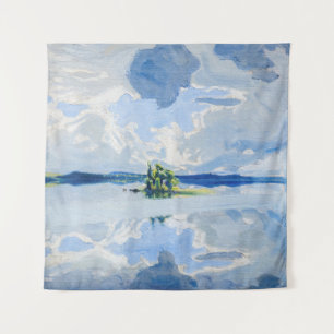 Tapiz Akseli Gallen-Kallela - Nubes sobre un lago