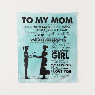 Tapiz Al diseño de mi madre Carta a mamá