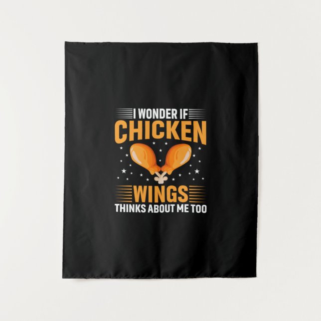 Tapiz Alas de pollo de arte de pollo (Anverso)