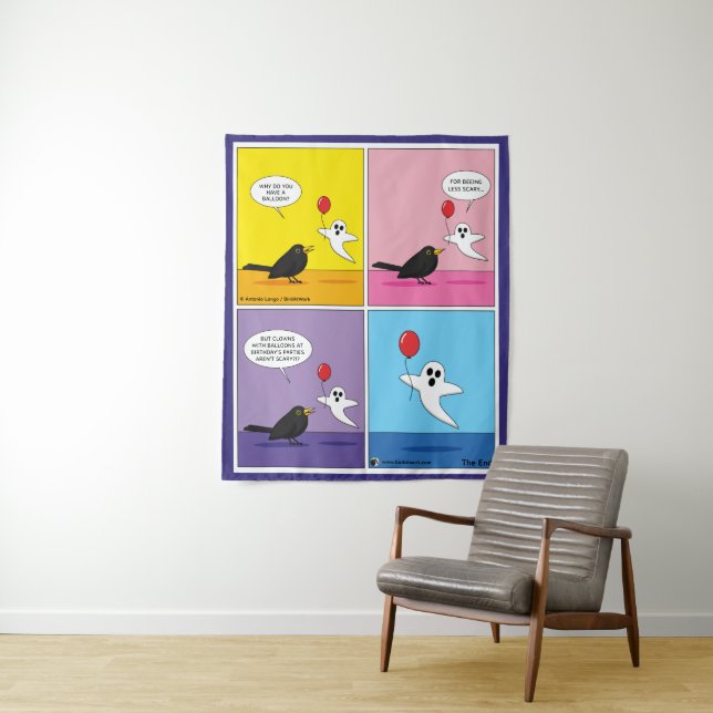 Tapiz Alcanzar el cómic de objetivo opuesto (In situ)
