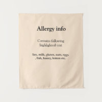 alerta de alergia alimentaria añadir nombre texto 