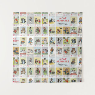 Tapiz Alfabeto de gato, Louis Wain