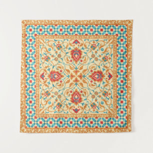 Tapiz Alfombra oriental, adorno ornamental floral, estíl