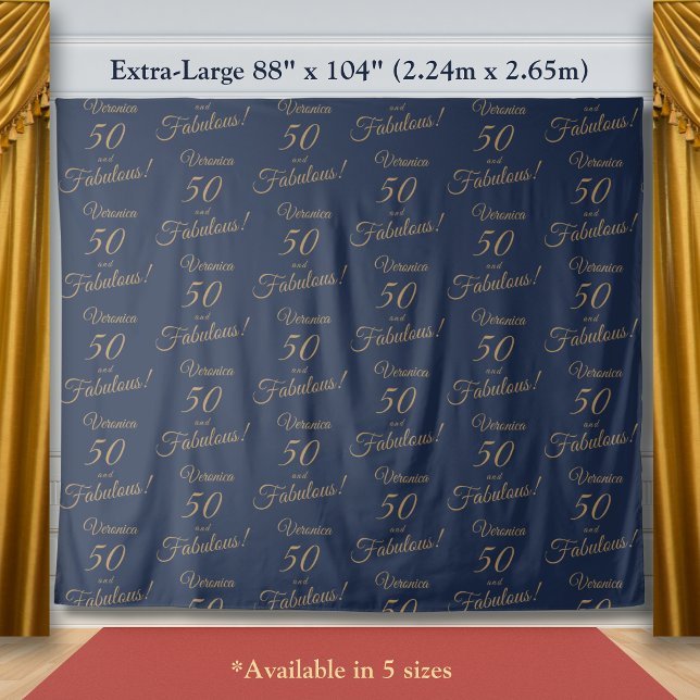 Tapiz Alfombra Roja & Repetición Oro Marina 50 Cumpleaño (Subido por el creador)