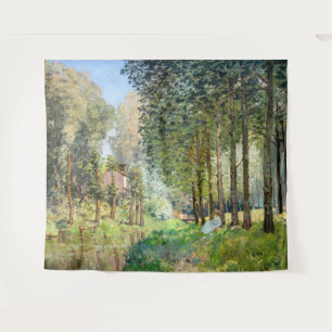 Tapiz Alfred Sisley - Descansa a lo largo del Stream