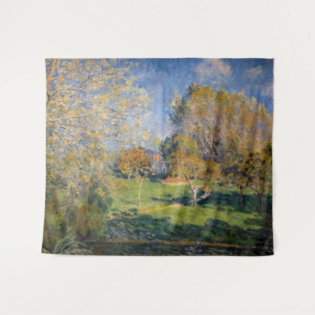 Tapiz Alfred Sisley - El jardín de Hoschede, Montgeron (Anverso (horizontal))