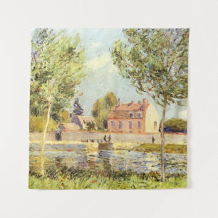 Tapiz Alfred Sisley Houses a orillas del Loing