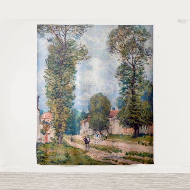 Tapiz Alfred Sisley - La carretera de Versalles (Anverso)